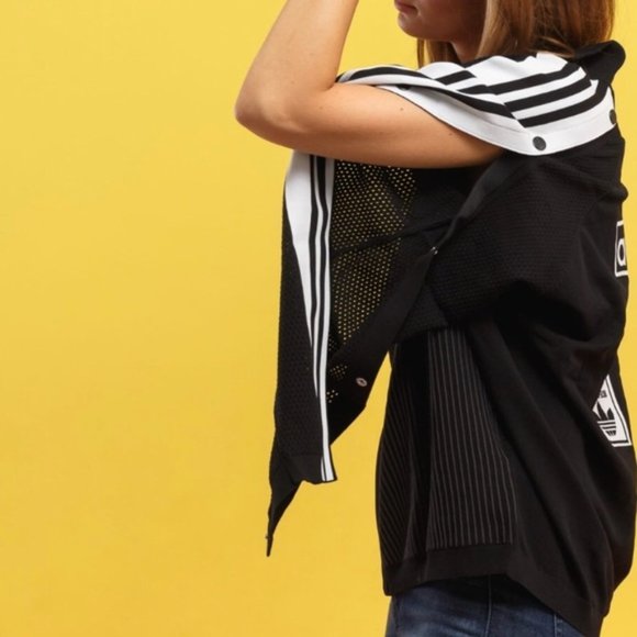 Adidas Women’s Original Adibreak Snap Button Pinstripe Track Jacket RARE! - Picture 10 of 11